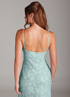 Azazie Tianna Brudtärnklänningar Klä av Tubklänning i Blommig Utbrändhet Spets Dimma image7