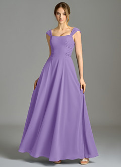 Azazie Oasis Bridesmaid Dresses Tahiti A-Line with Pockets Chiffon Dress image7