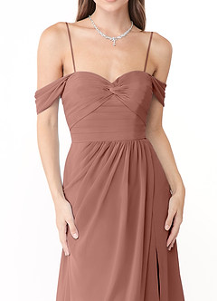 Azazie Millie Final Sale Agave A-Line Sweetheart Neckline Chiffon Convertible Dress image3