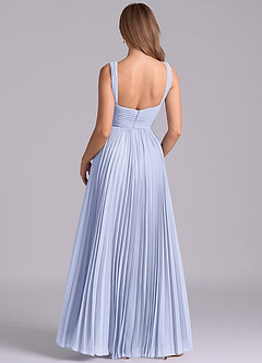 Azazie Mina Jurken voor bruidsmeisjes Jurk van Chiffon met A-Lijn Geplooid Lavendel image7