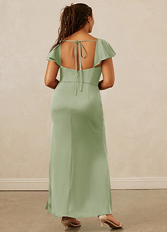 Christian Siriano Bridal for Azazie 1005 Bridesmaid Dresses Dusty Sage Sheath Sweetheart Neckline Stretch Satin Dress image15