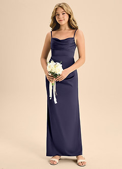 Azazie Mai Junior Stormy A-Line Sweetheart Neckline Stretch Satin Dress image4