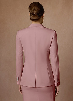 front Kennedy Zakurzona Róża Sukienka Ze Stretchem Strukturalnym