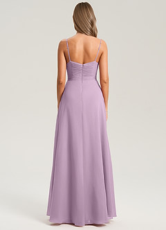 Azazie Terese Bridesmaid Dresses Wisteria A-Line Pleated Chiffon Dress image2