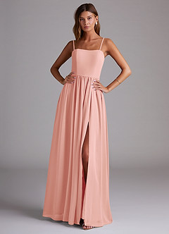 Azazie Calianna Bridesmaid Dresses Rosette A-Line Off the Shoulder Chiffon Convertible Dress image1