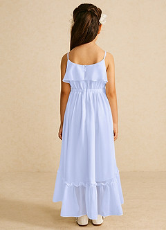 Azazie Karmen Flower Girl Dresses Lavender A-Line Ruched Chiffon Dress image3