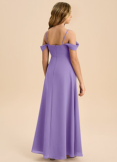 Azazie Anselie Junior Tahiti A-Line Off the Shoulder Chiffon Dress image2