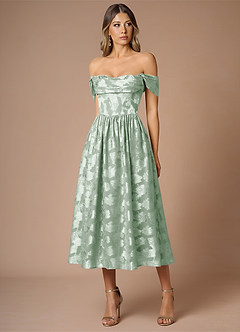 Dana Mint Green Midi Dress image3