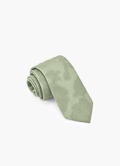 front Floral Burnout Wide Tie