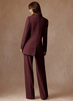 front Rowan Cabernet Completo 2 pezzi con trama raffinata