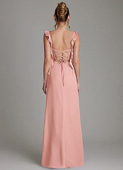 Azazie Jessamine Bridesmaid Dresses Rosette Mermaid Corset Chiffon Dress image7