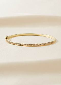 front Thin Rhinestone Bangle