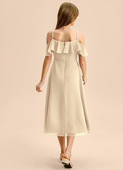 Azazie Kamilla Junior Klä av A-Line i Chiffong Av axeln image2