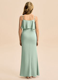 Azazie Galene Junior Klä av Sjöjungfru i Stretch Satin image2