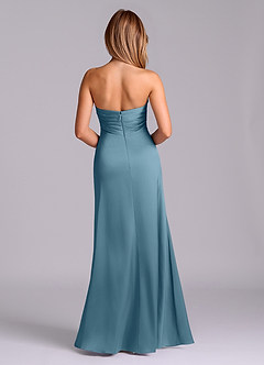 Azazie Sabrine Final Sale Bermuda A-Line Sweetheart Neckline Stretch Satin Dress image2