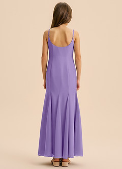 Azazie Evey Junior Abito Sirena in Chiffon Plissettato Tahiti image2