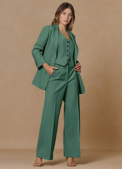 front Rowan Eucalipto Pantaloni Performance in tessuto raffinato