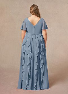 Azazie Watson Mother of the Bride Dresses Twilight A-Line V-Neck Chiffon Dress image7
