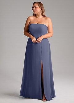 Azazie Wren Bridesmaid Dresses Stormy A-Line Side Slit Chiffon Convertible Dress image10