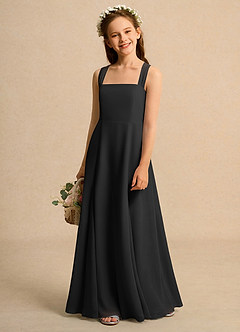 Azazie Tater Girls Formal Flower Girl Klänningar Klä A-Line i Chiffong Plisserad image1