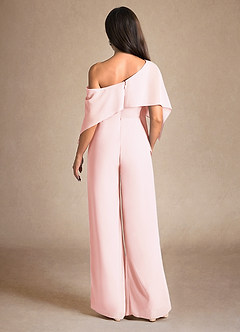 Azazie Halima Kleider für die Brautmutter Overall/Jumpsuit Seitliche Cut-Outs Chiffon Kleid Zartrosa image3