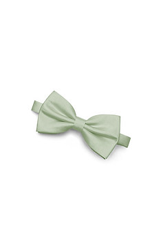 front Matte Satin Bow Tie and Pocket Square Set