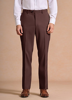 front James Espresso Structured Stretch Dress Pants