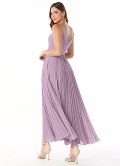 Azazie Raychelle Bridesmaid Dresses Wisteria A-Line V-Neck Chiffon Dress image5