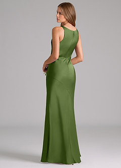 Azazie Allettie Bridesmaid Dresses Juniper Mermaid Stretch Satin Dress image2