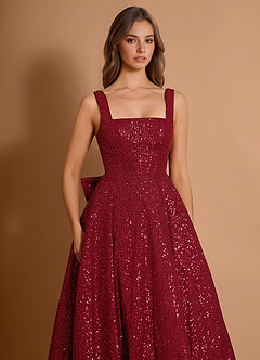 Romina Wine Midi Dress image5