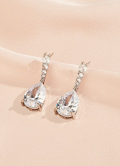 front Vintage Rhinestone Drop Earrings