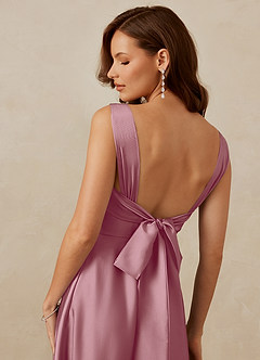 Christian Siriano Bridal for Azazie 1001 Bridesmaid Dresses Vintage Mauve A-Line Sweetheart Neckline Stretch Satin Dress image10