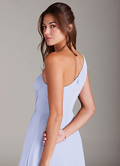 Azazie Brooke Jurken voor bruidsmeisjes Jurk van Chiffon met A-Lijn One-Shoulder Lavendel image6