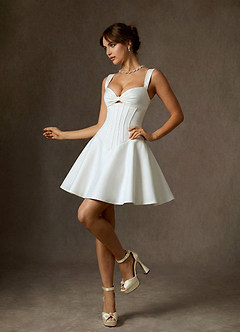 Azazie Arwen 웨딩드레스 미니 드레스 image4