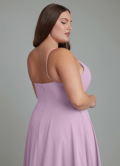 Azazie Amani Bridesmaid Dresses Wisteria A-Line Pleated Chiffon Dress image13