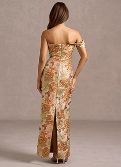 Robe Longue Abricot Vintage Cosima image5