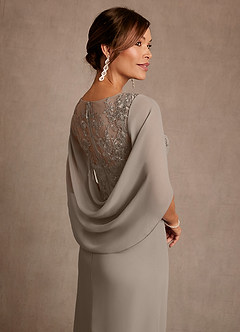 Azazie Forums Suknie dla Matki Panny Młodej Linia A Koronka Sznurówka Długość herbaty Sukienka image5