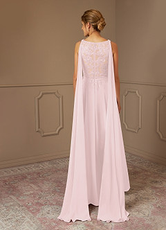 Azazie Joules Mother of the Bride Dresses Blushing Pink A-Line Sequins Chiffon Dress image2