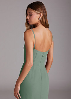 Azazie Saige Bridesmaid Dresses Silver Sage A-Line Off the Shoulder Chiffon Convertible Dress image9