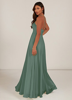 Azazie Celyn Bridesmaid Dresses A-Line Chiffon Floor-Length Dress image5