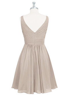 Azazie Grace Bridesmaid Dresses Frost A-Line Pleated Chiffon Dress image8