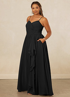 Christian Siriano Bridal for Azazie 1004 Bridesmaid Dresses Pleated Drape Chiffon A-line Dress image10