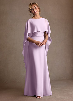 Azazie Marilla Moeder van de bruid jurken A-Lijn Jurk van Chiffon Geplooid Frosted Lila image6