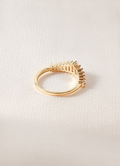 front Crystal Art Deco Ring