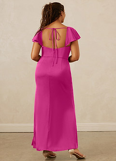 Christian Siriano Bridal for Azazie 1005 Bridesmaid Dresses Fuchsia Sheath Sweetheart Neckline Stretch Satin Dress image15