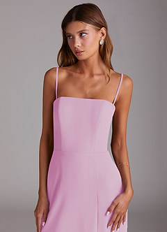 Azazie Wren Bridesmaid Dresses Candy Pink A-Line Strapless Chiffon Dress image6