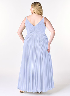 Azazie Raychelle Jurken voor bruidsmeisjes Jurk van Chiffon met A-Lijn V-hals Lavendel image8