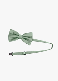 front Adjustable Stretch Satin Bow Tie