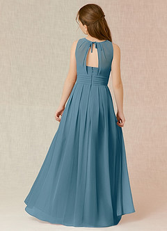 Azazie Bibiane Junior Bermuda A-Line Pleated Chiffon Dress image2