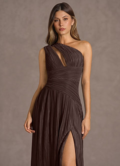Vestido Chocolate Largo Brynlee image5